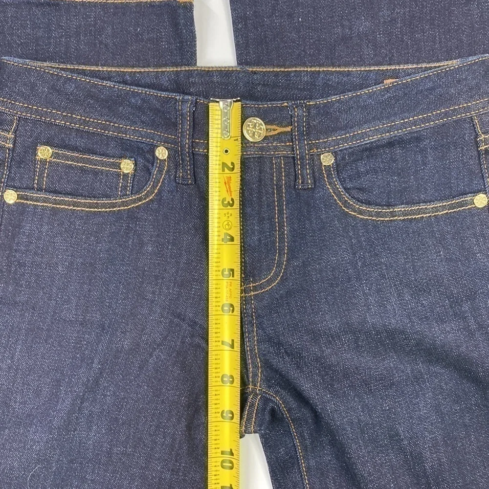 Tory Burch Classic Tory Jean Dark Wash Bootcut Size 25 (28x35)